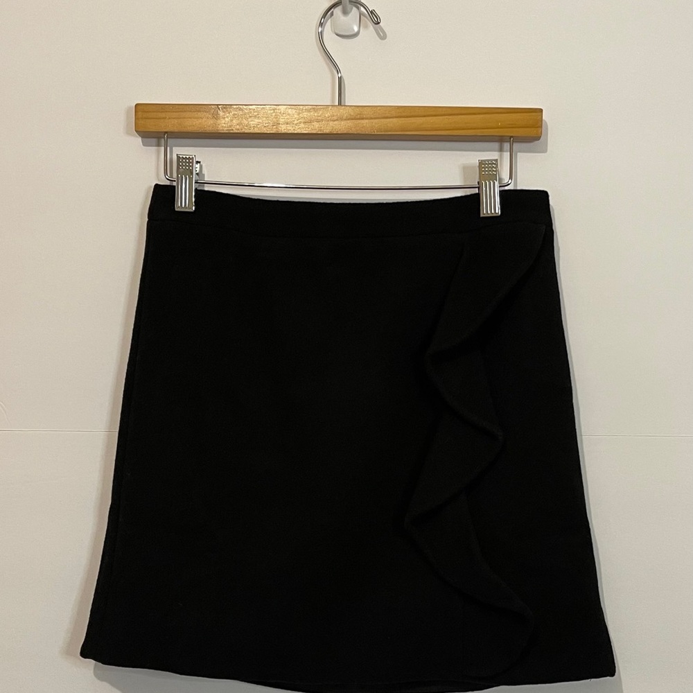 JCrew Mercantile black wool skirt sz o